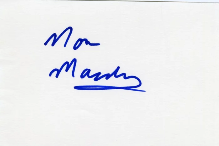 Norm MacDonald autograph