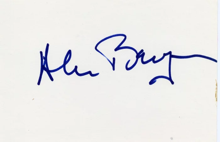 Alan Bergman autograph