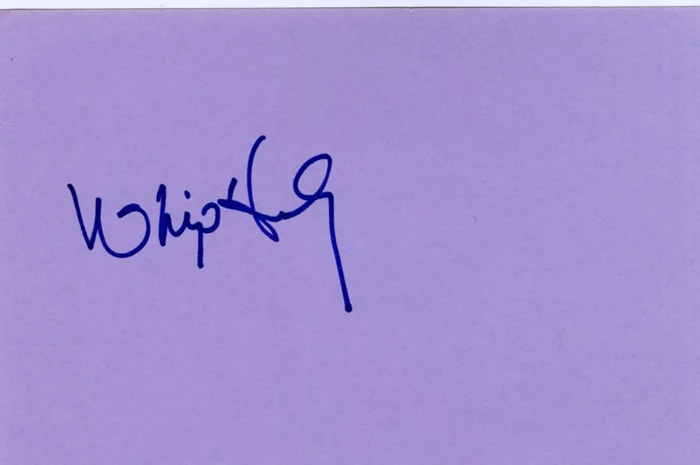 Whip Hubley autograph