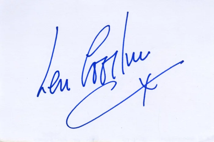 Len Goodman autograph