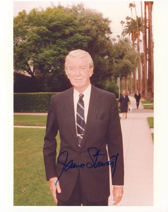 James Stewart autograph