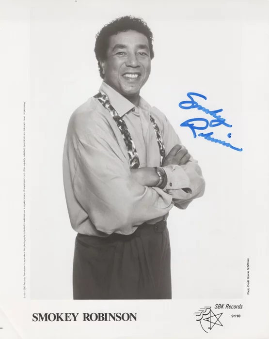 Smokey Robinson autograph