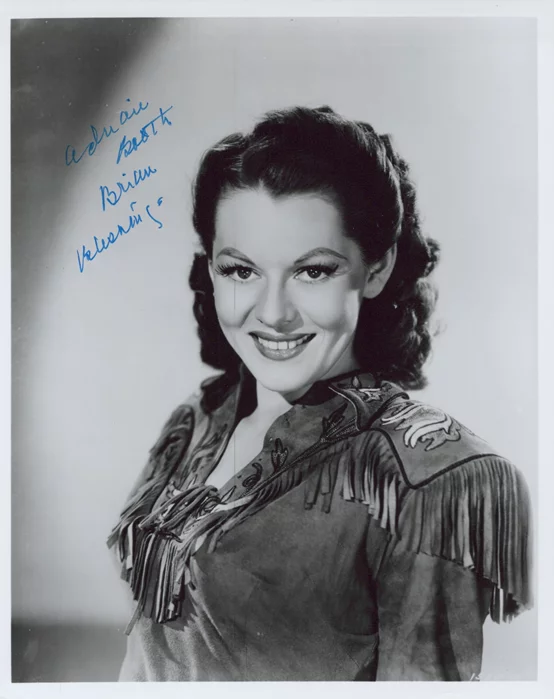 Adrian Booth autograph