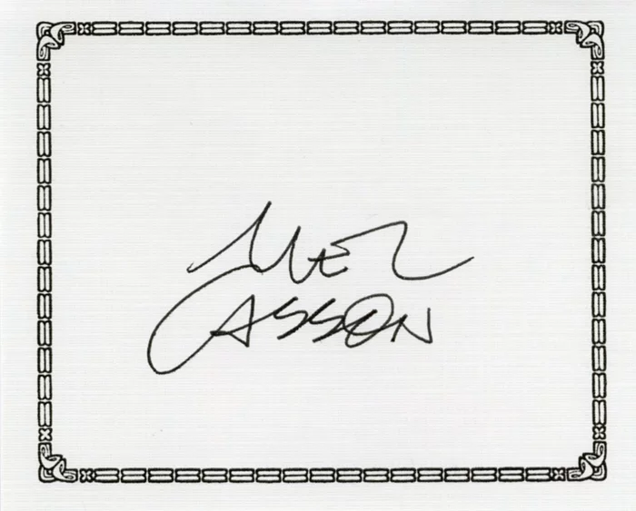 Mel Casson autograph