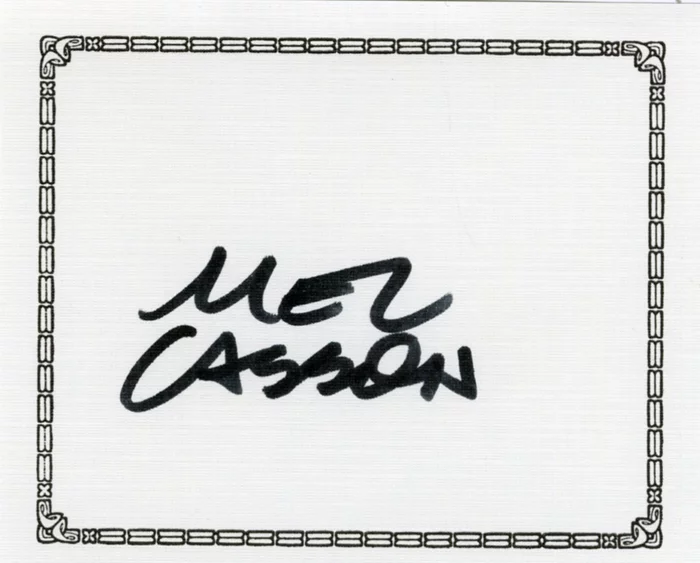 Mel Casson autograph