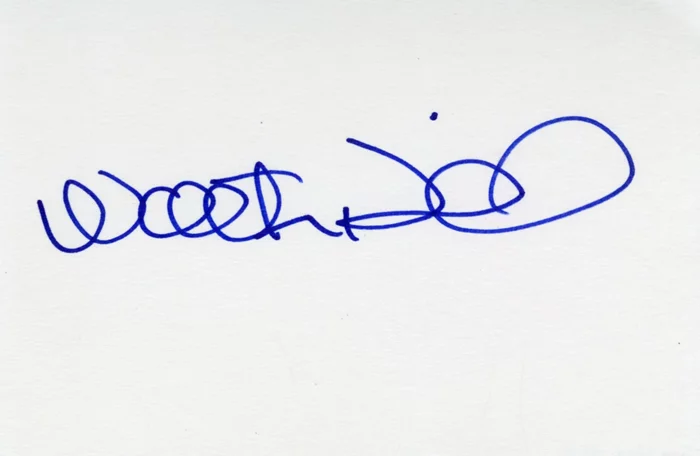 Walter Hill autograph