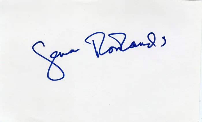 Gena Rowlands autograph