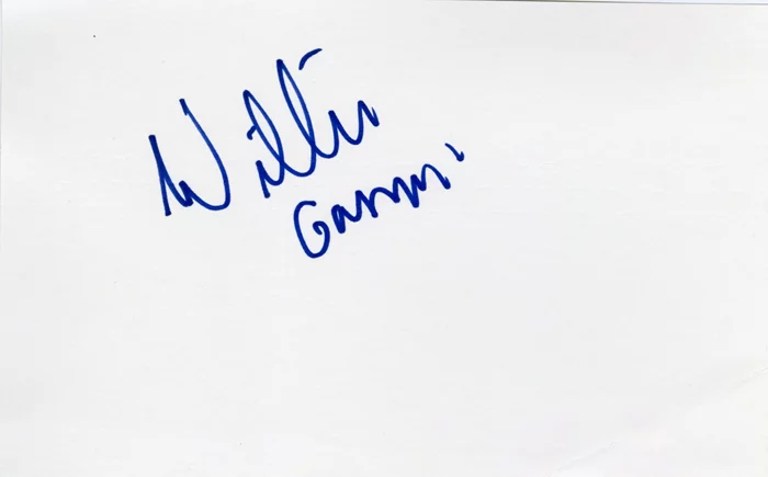 Willie Garson autograph