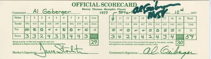 Al Geiberger autograph