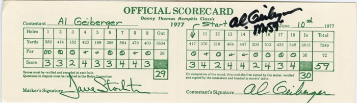 Al Geiberger autograph