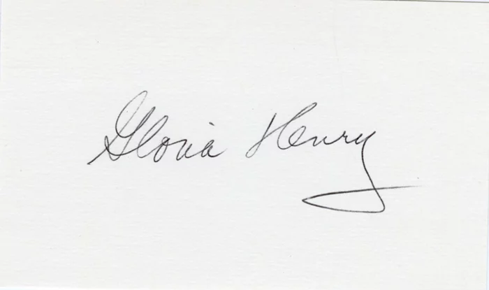 Gloria Henry autograph