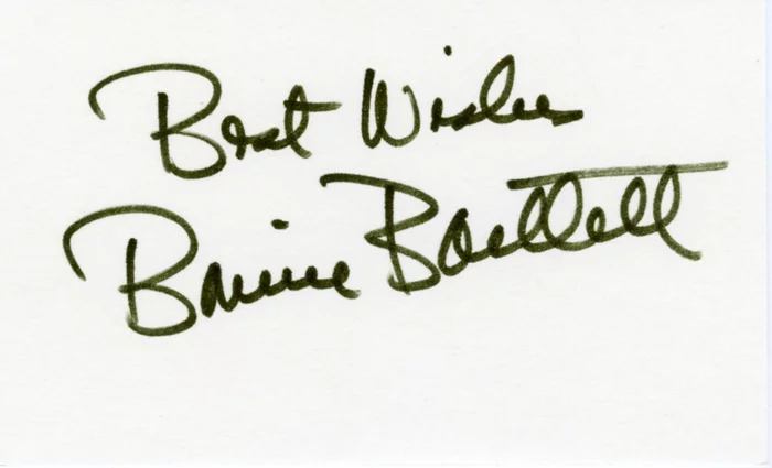 Bonnie Bartlett autograph