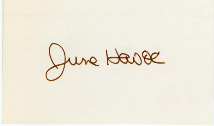 June Havoc autograph