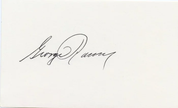 George Romney autograph