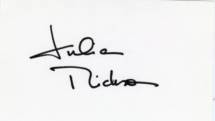 Julia Nickson autograph