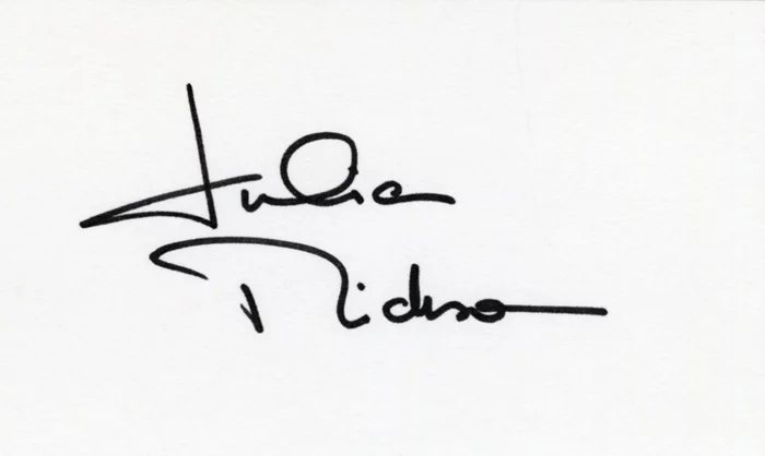 Julia Nickson autograph