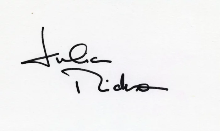 Julia Nickson autograph