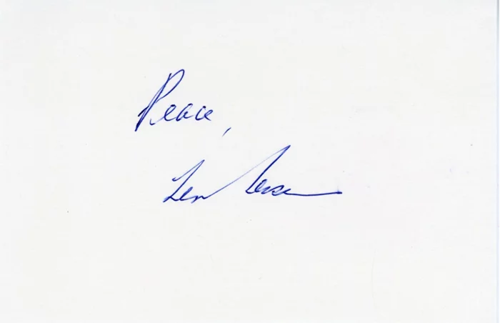 Len Lesser autograph