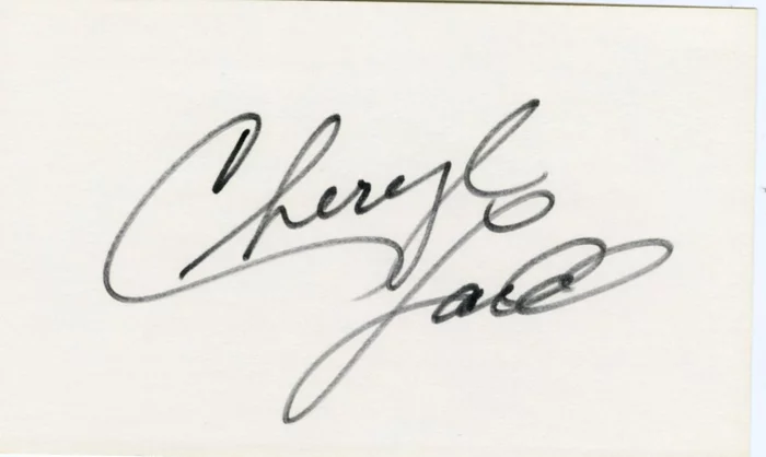 Cheryl Ladd autograph