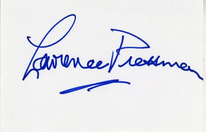 Lawrence Pressman autograph