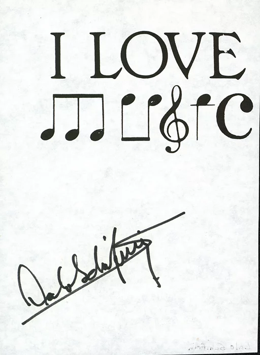 Lalo Schifrin autograph