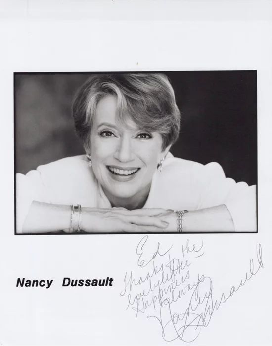 Nancy Dussault autograph