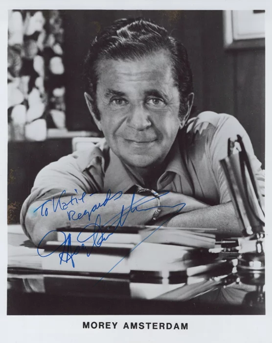 Morey Amsterdam autograph