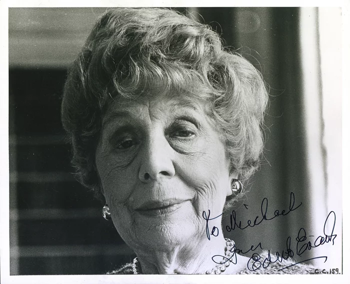 Edith Evans autograph