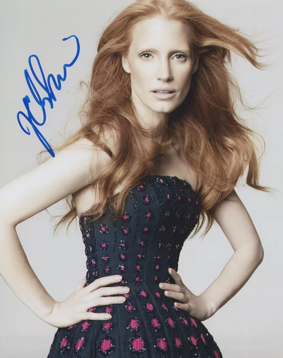 Jessica Chastain autograph