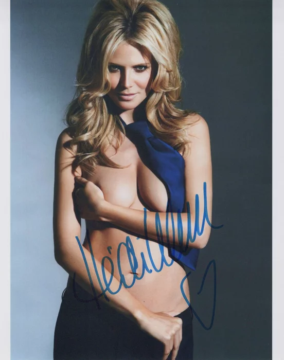 Heidi Klum autograph