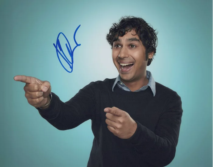 Kunal Nayyar autograph