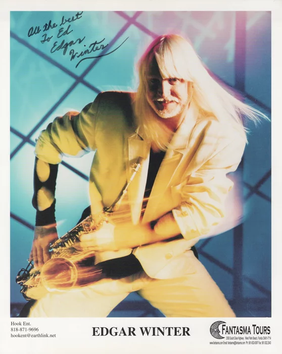 Edgar Winter autograph