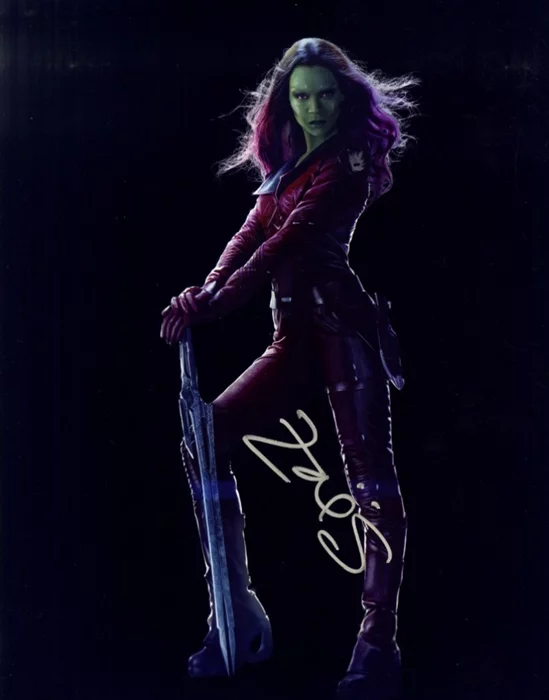 Zoe Saldana autograph