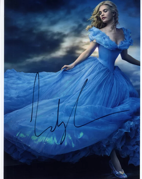 Lily James autograph
