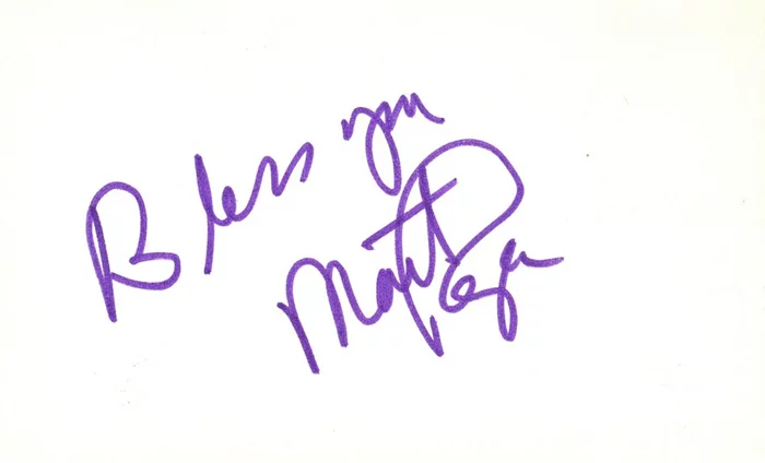 Martha Raye autograph