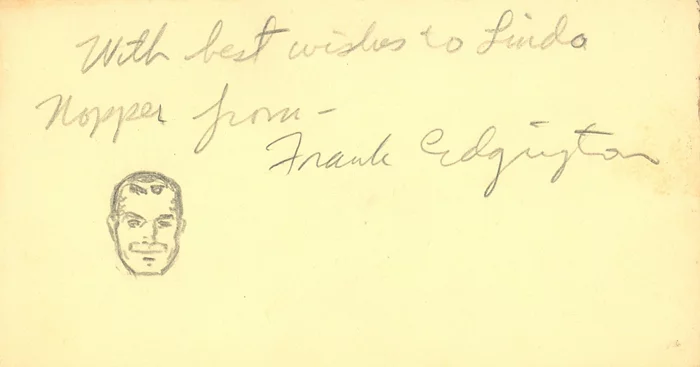 Frank Edgington autograph