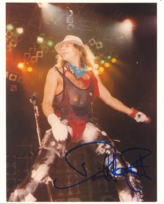 David Lee Roth autograph
