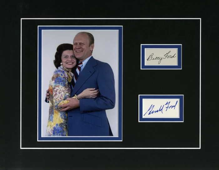 Gerald & Betty Ford autograph