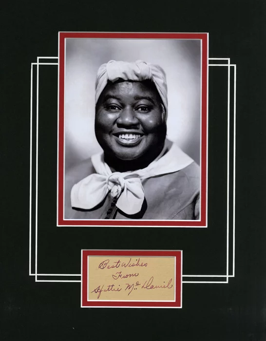 Hattie McDaniel autograph