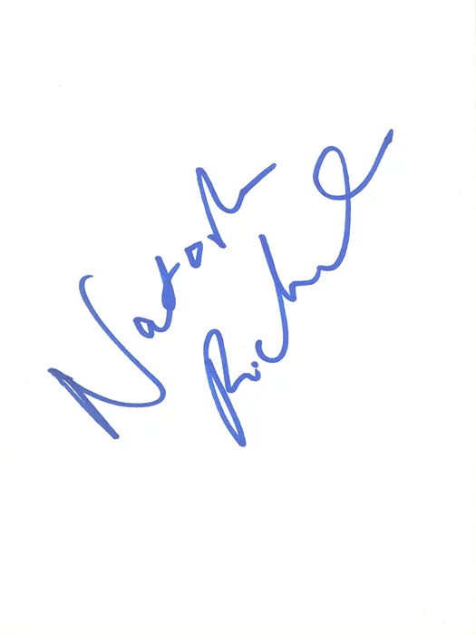 Natasha Richardson autograph