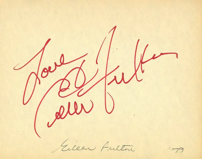 Eileen Fulton autograph