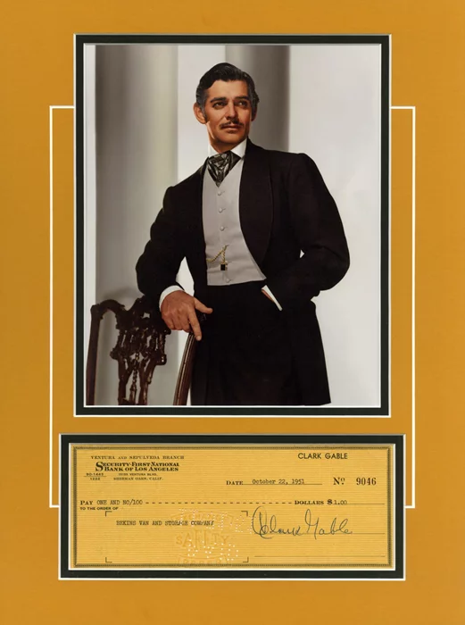 Clark Gable autograph