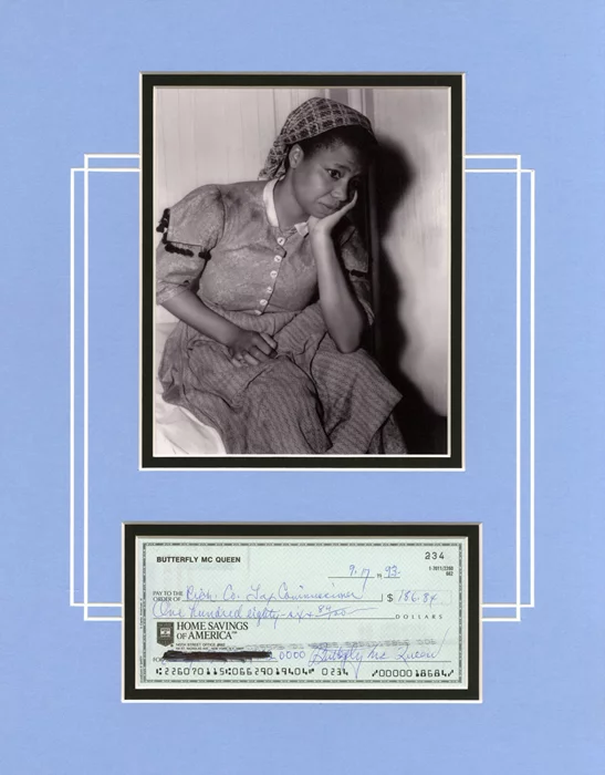 Butterfly McQueen autograph