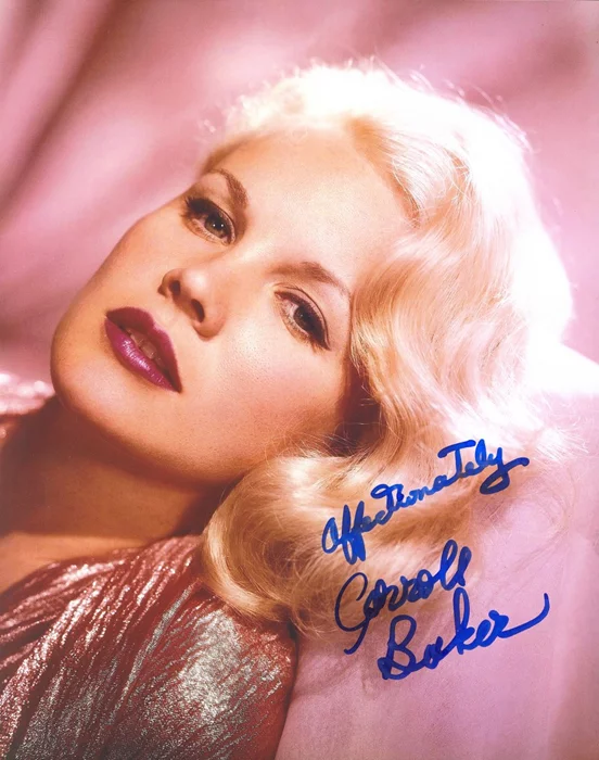 Carroll Baker autograph
