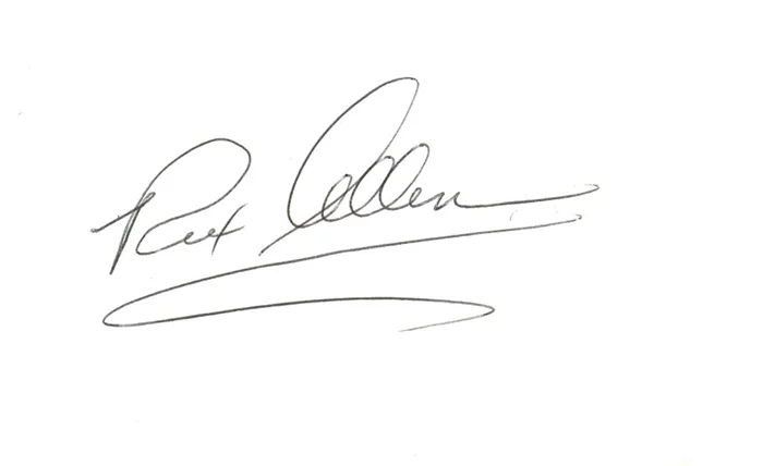 Rex Allen autograph
