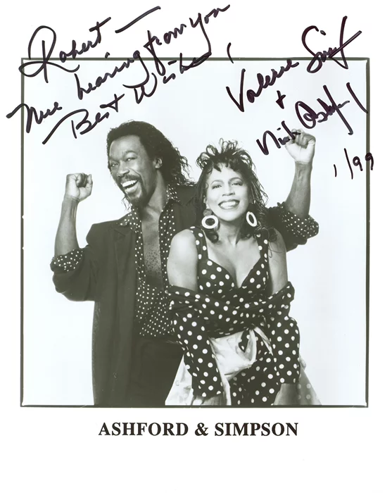 Ashford & Simpson autograph
