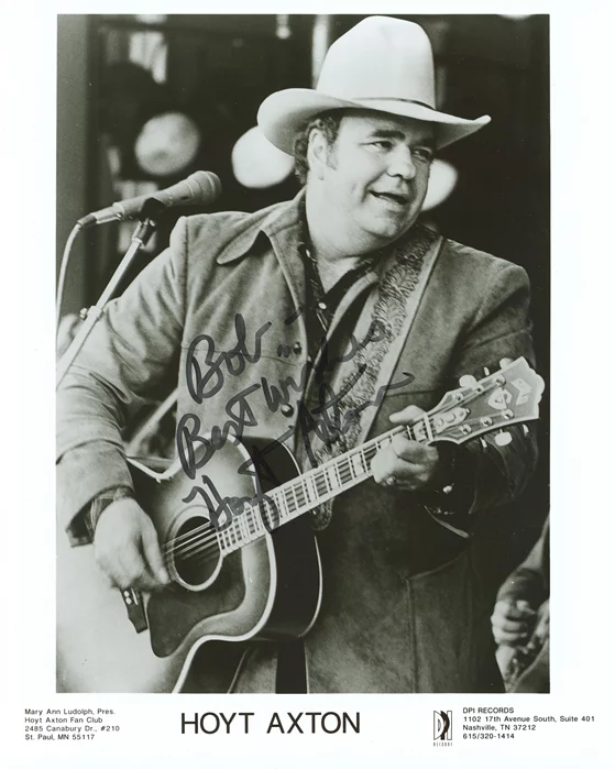 Hoyt Axton autograph