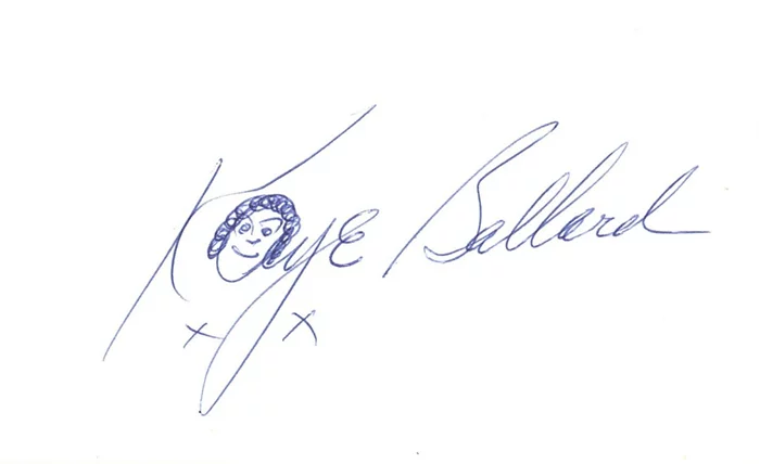 Kaye Ballard autograph