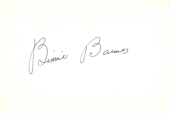 Binnie Barnes autograph