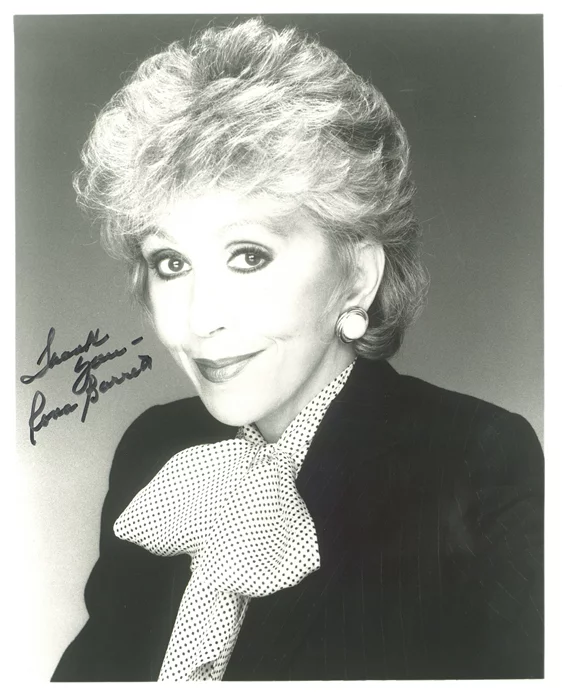 Rona Barrett autograph